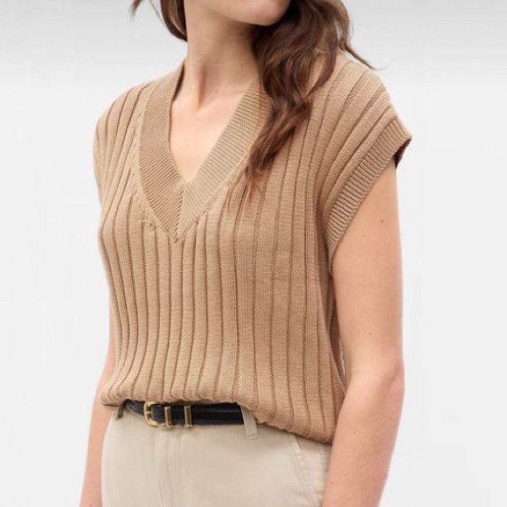 Dolman Ribbed Sweater Vest